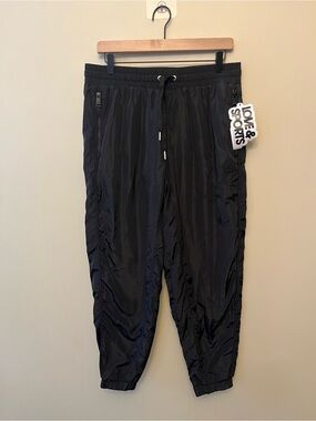 NWT Love & Sports Black Joggers Women's Size Medium 8-10 Workout Athleisure